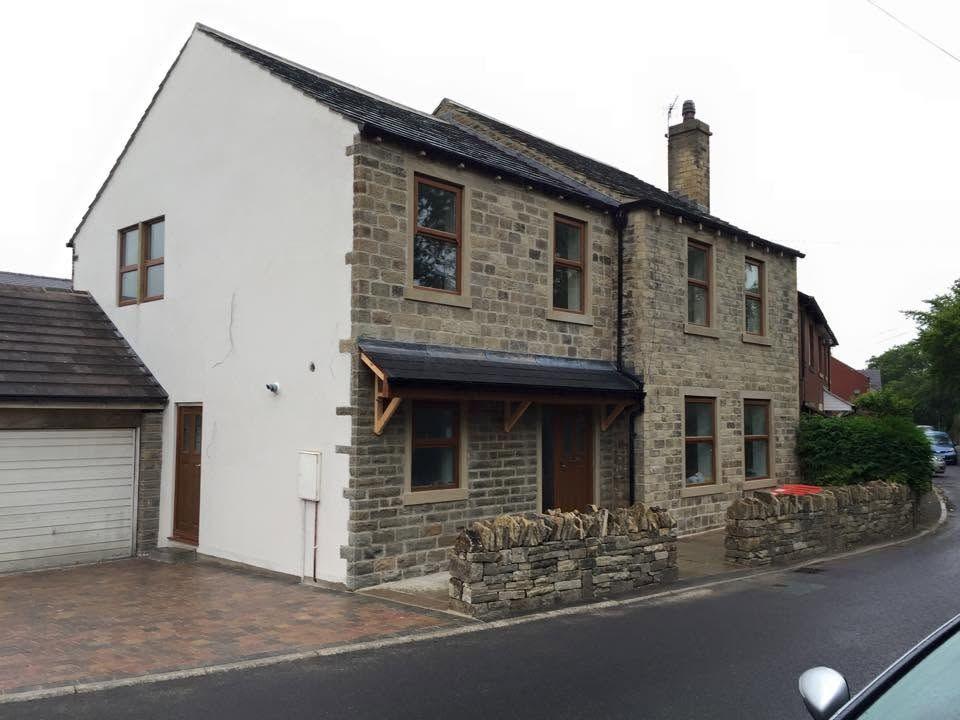 Stone house after a planning-approved remodel