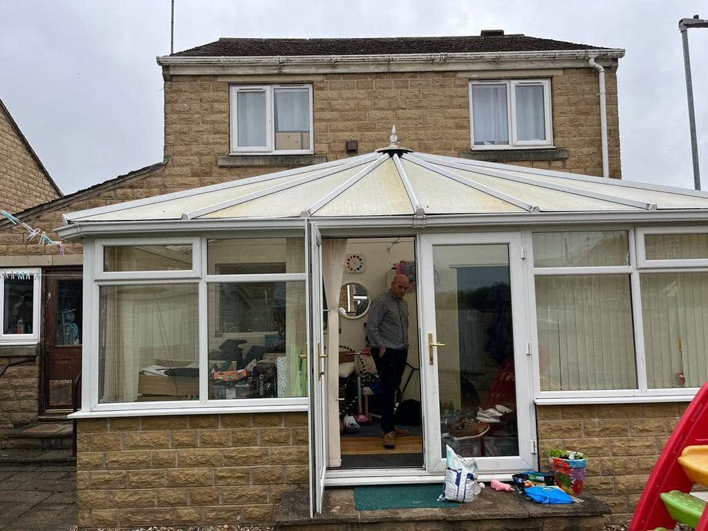 Conservatory replacement & kitchen, before