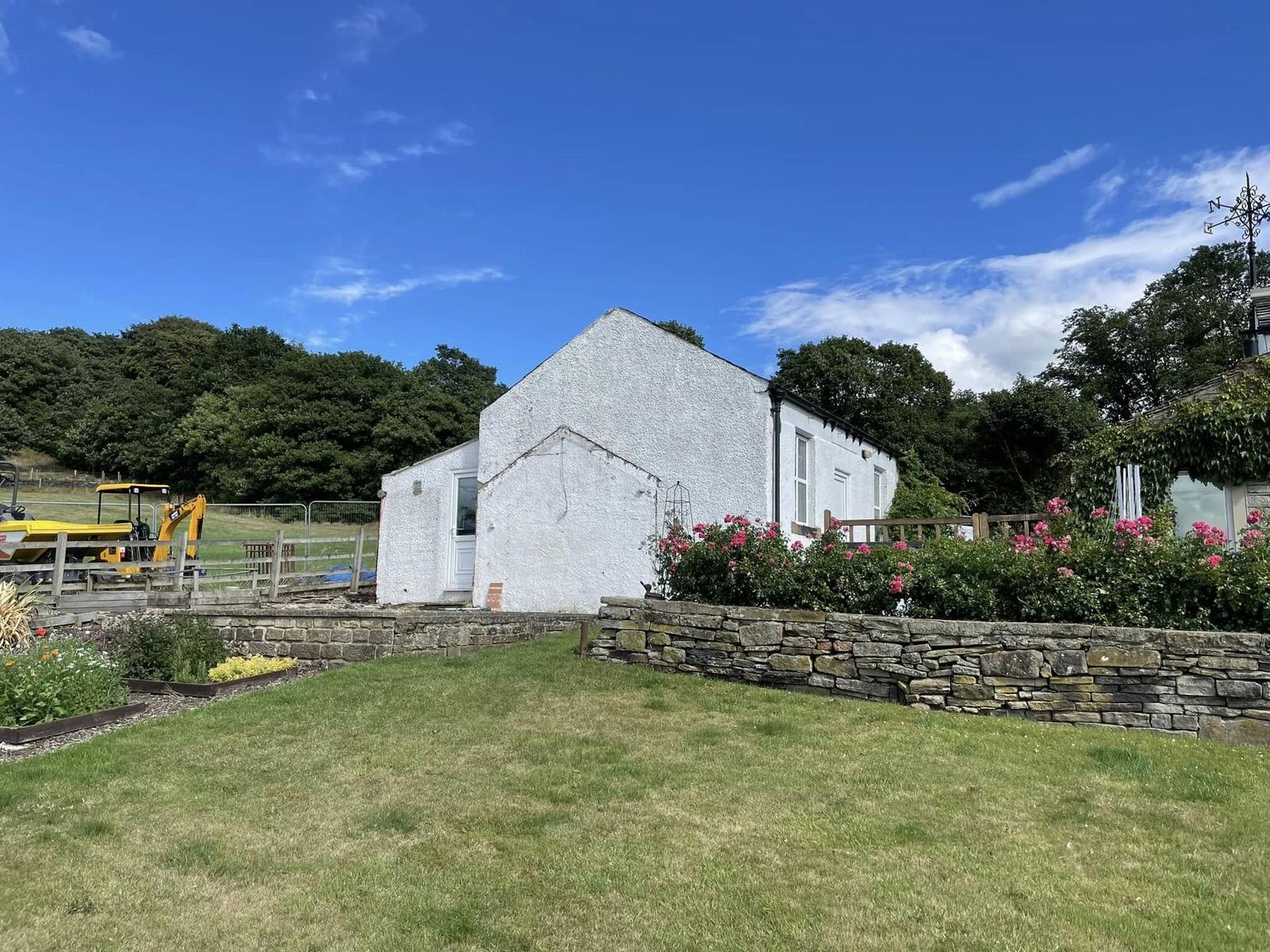 Contemporary new build, before